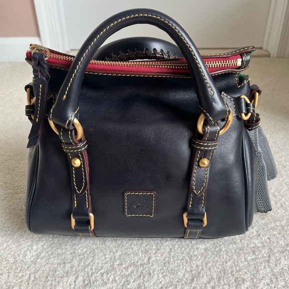 Dooney & Bourke Navy Florentine Micro Satchel - Picture 2 of 10